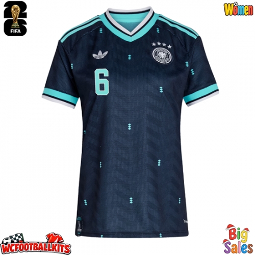 Germany Joshua Kimmich #6 Replica Away Stadium Shirt for Women World Cup 2026 Short Sleeve